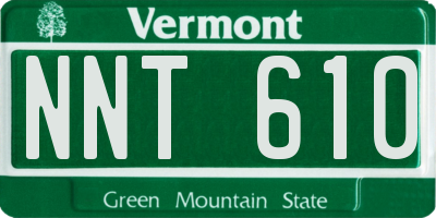 VT license plate NNT610