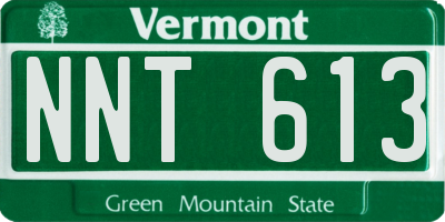 VT license plate NNT613