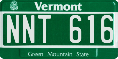 VT license plate NNT616