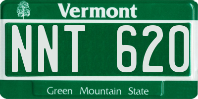 VT license plate NNT620