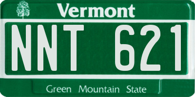 VT license plate NNT621