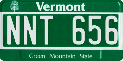 VT license plate NNT656