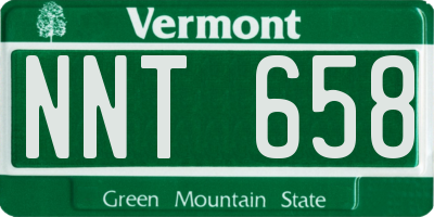 VT license plate NNT658