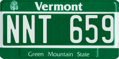 VT license plate NNT659