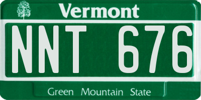 VT license plate NNT676