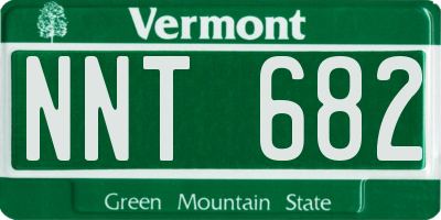 VT license plate NNT682