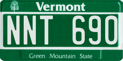 VT license plate NNT690
