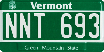 VT license plate NNT693