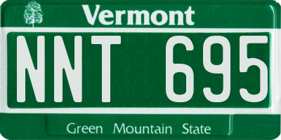 VT license plate NNT695