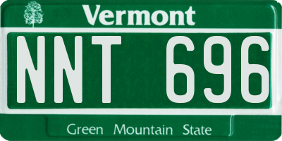 VT license plate NNT696
