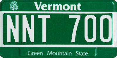 VT license plate NNT700