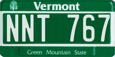 VT license plate NNT767