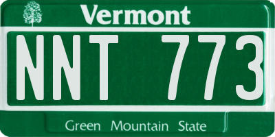 VT license plate NNT773