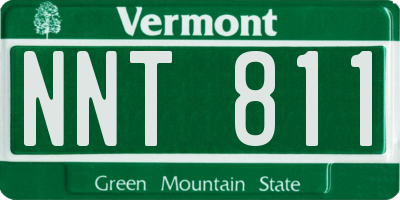 VT license plate NNT811