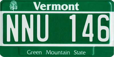 VT license plate NNU146