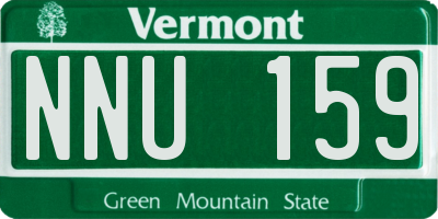 VT license plate NNU159