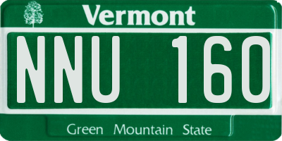 VT license plate NNU160