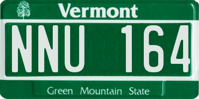 VT license plate NNU164