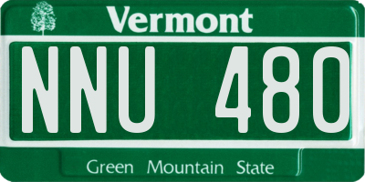 VT license plate NNU480