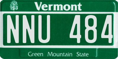 VT license plate NNU484
