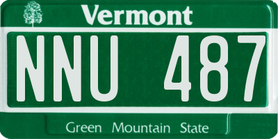 VT license plate NNU487