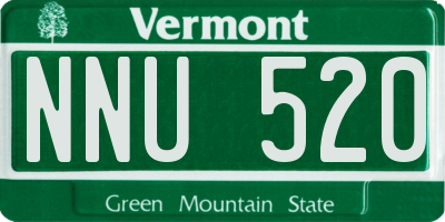 VT license plate NNU520