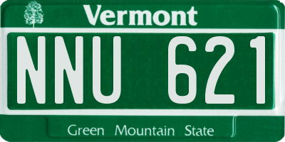 VT license plate NNU621