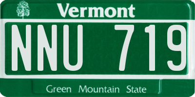VT license plate NNU719