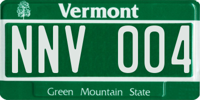 VT license plate NNV004