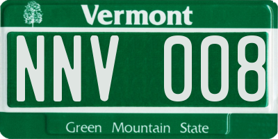 VT license plate NNV008