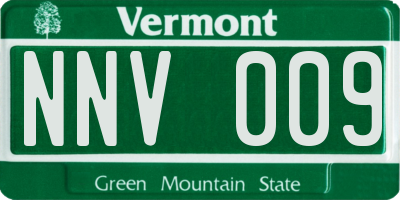 VT license plate NNV009