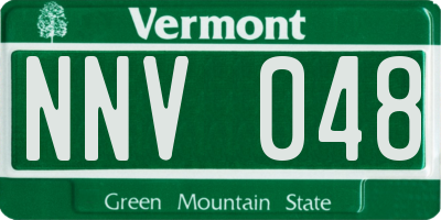 VT license plate NNV048