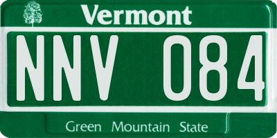 VT license plate NNV084