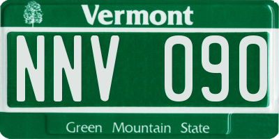 VT license plate NNV090