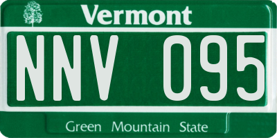 VT license plate NNV095