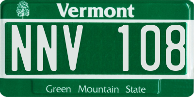 VT license plate NNV108