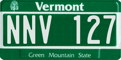 VT license plate NNV127