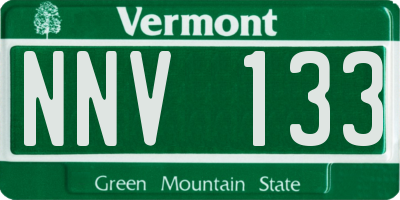 VT license plate NNV133