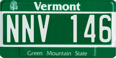 VT license plate NNV146