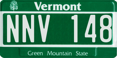 VT license plate NNV148