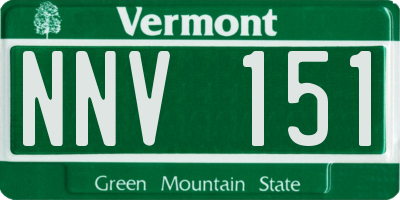 VT license plate NNV151