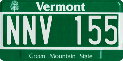 VT license plate NNV155