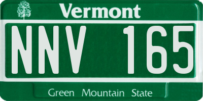 VT license plate NNV165