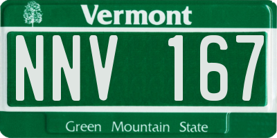 VT license plate NNV167