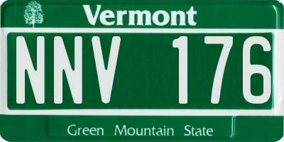 VT license plate NNV176