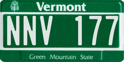 VT license plate NNV177