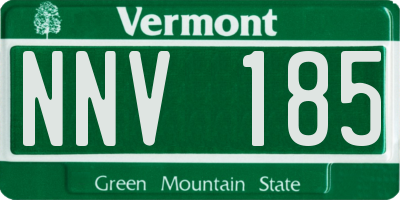 VT license plate NNV185