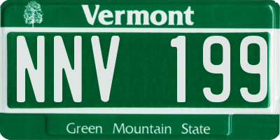 VT license plate NNV199