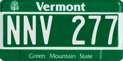 VT license plate NNV277