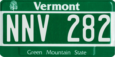 VT license plate NNV282